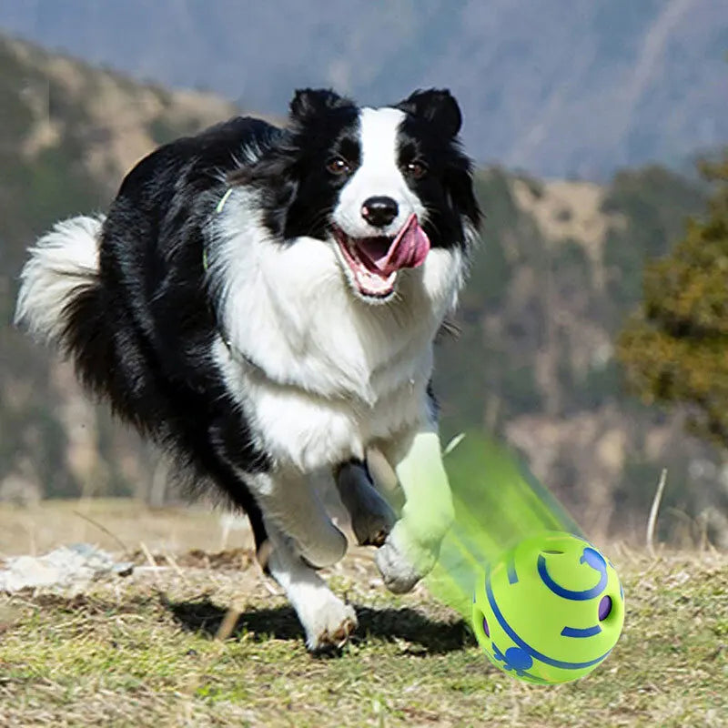Wobble Wag Giggle Glow Ball – Interactive Sound Dog Toy 🟢🐾