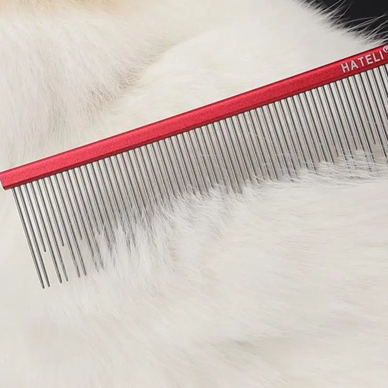 22cm Stainless Steel Pet Grooming Comb for Dogs & Cats