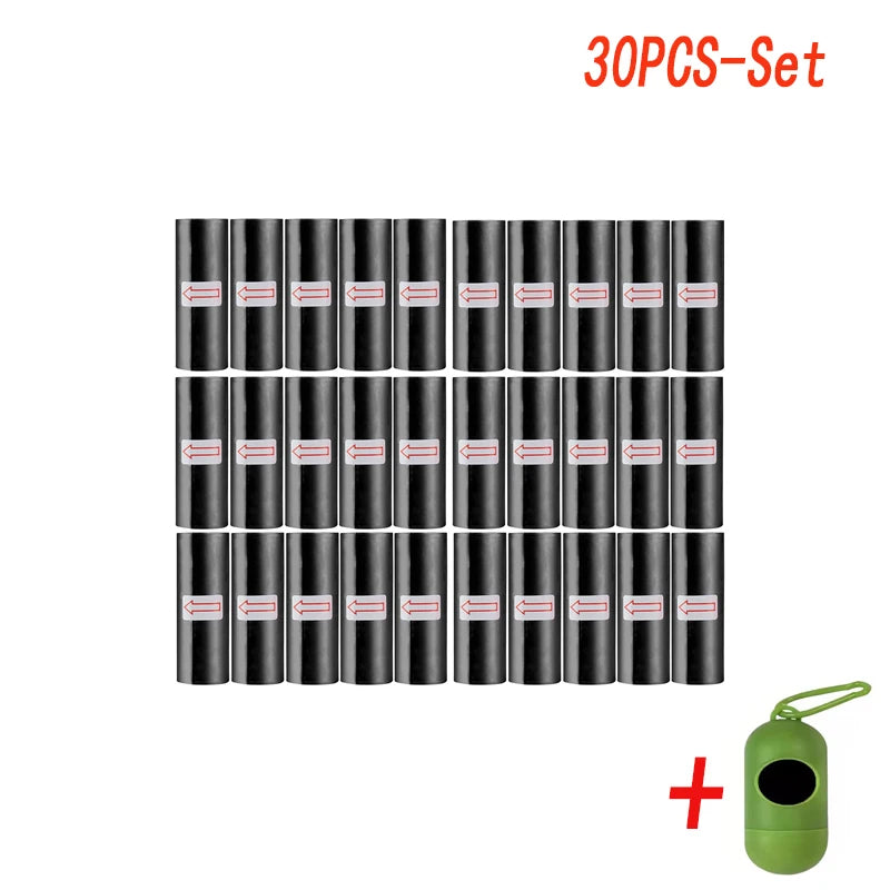 Biodegradable Dog Poop Bags – Leak-Proof Portable Pet Waste Bags for Dogs & Cats, Outdoor Walking Garbage Bags