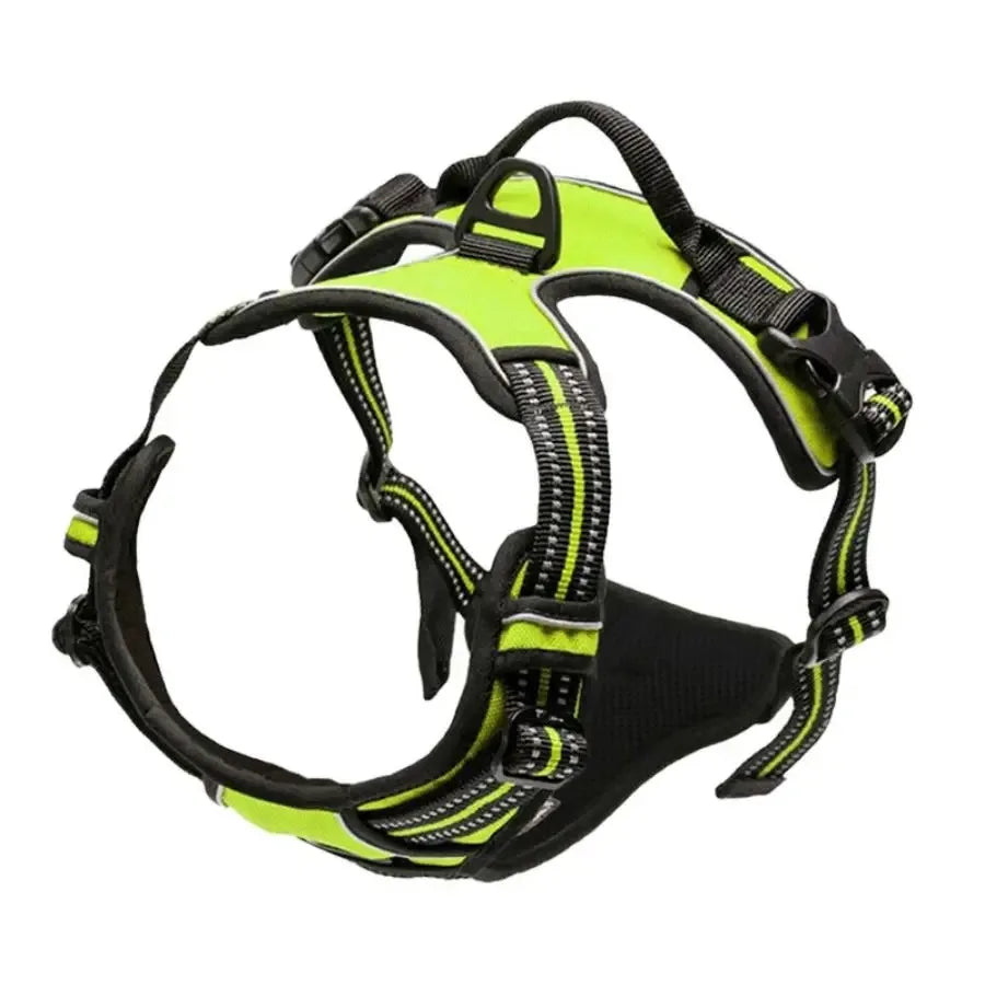 🐶 All-in-One Dog Collar, Harness & Leash Set – Leather Design for Small & Medium Dogs