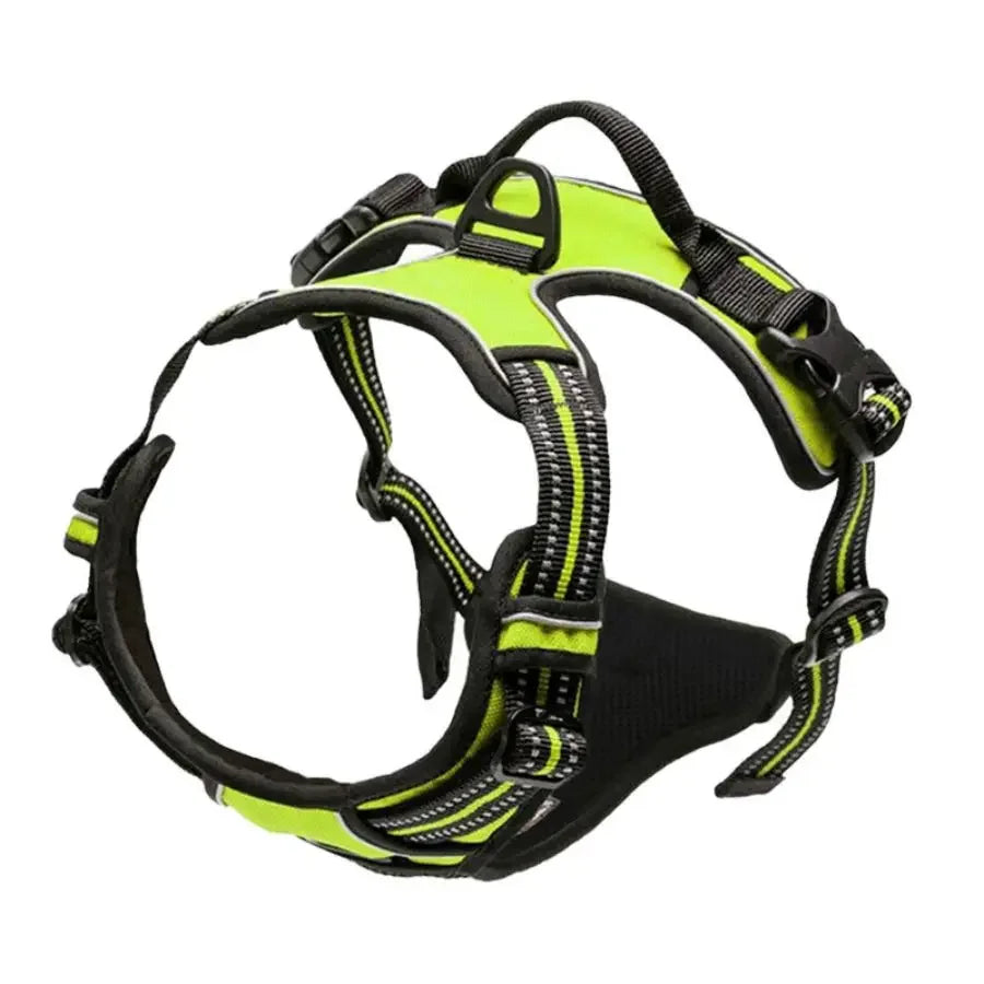 🐕 Heavy Duty No Pull Dog Harness – Front Clip, Reflective, with Easy-Control Handle