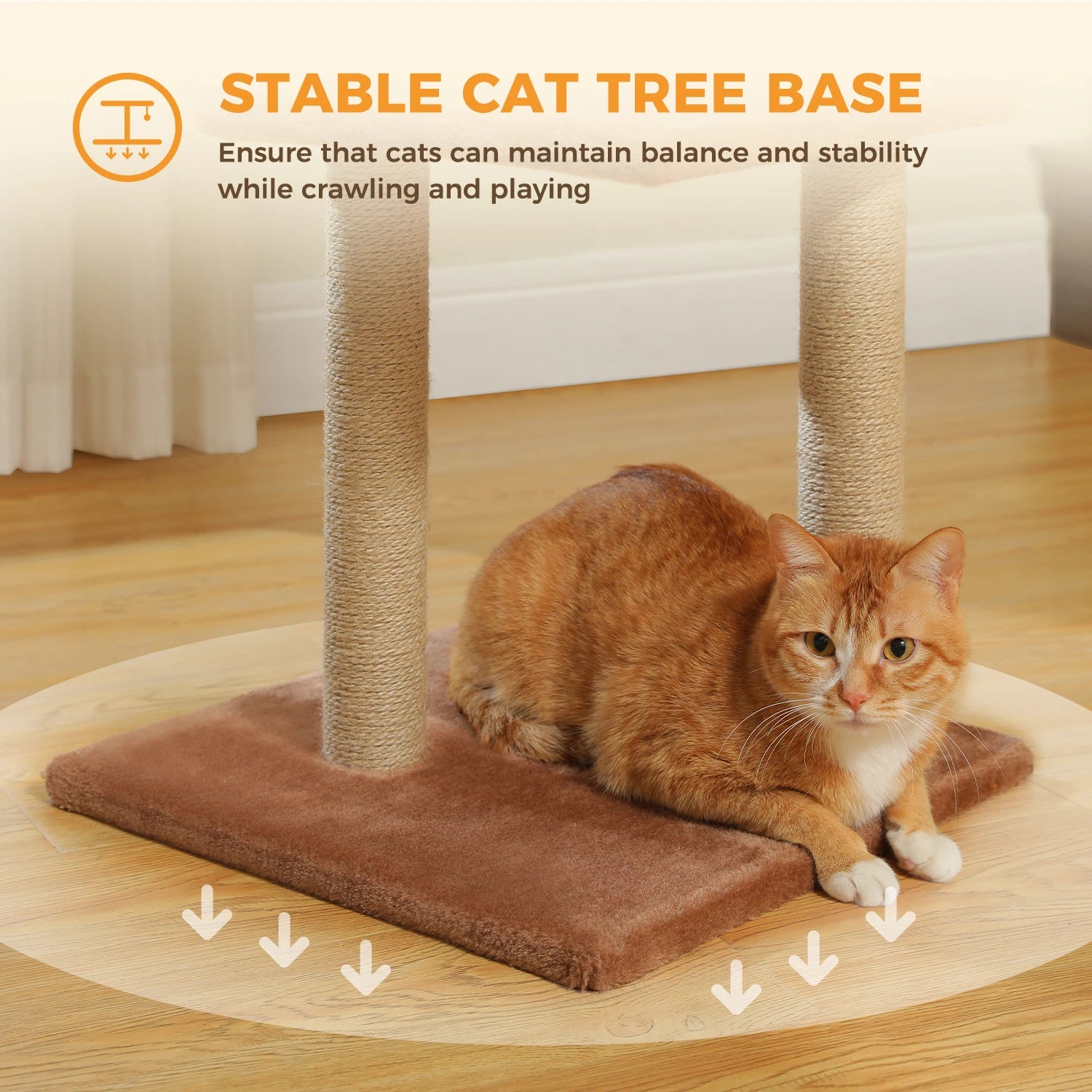 Cat Tree Tower – Scratching Posts, Hammock & Perch