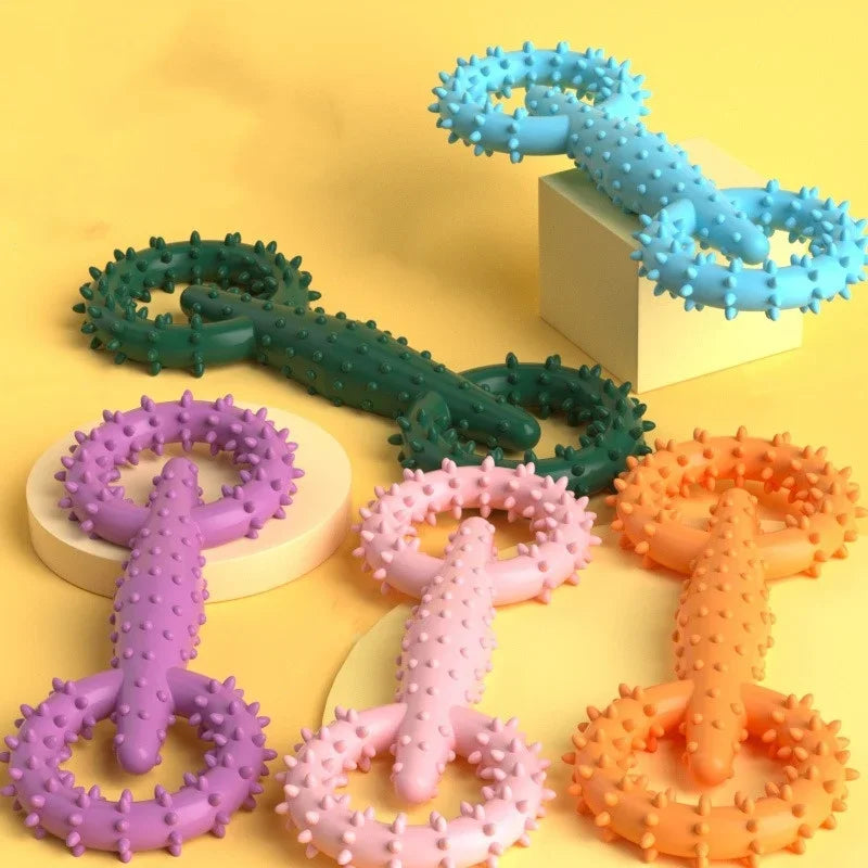 Indestructible Dog Pull Ring Toy – Interactive Chew Toy for Puppies, Teeth Cleaning & Boredom Relief