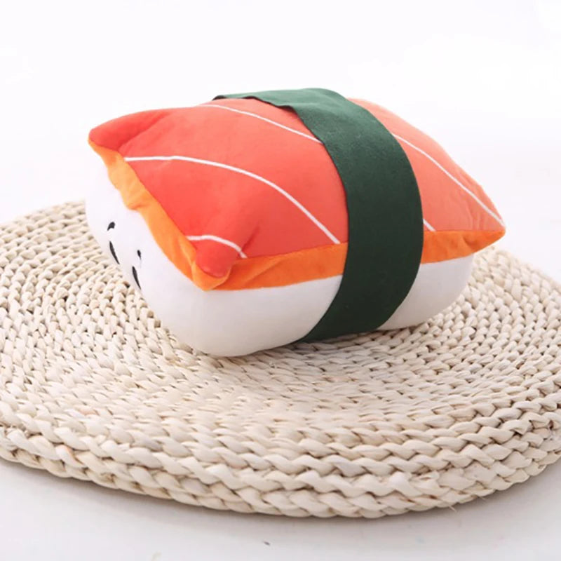🍣 Sushi Cat Toys – Fluffy Sushi Roll Pillow for Kittens & Cats 🐾💤