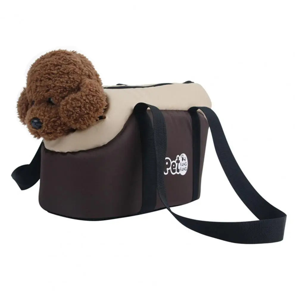 Soft-Sided Pet Carrier Bag – Breathable Travel Tote with Adjustable Strap & Interior Pad for Cats and Small Dogs