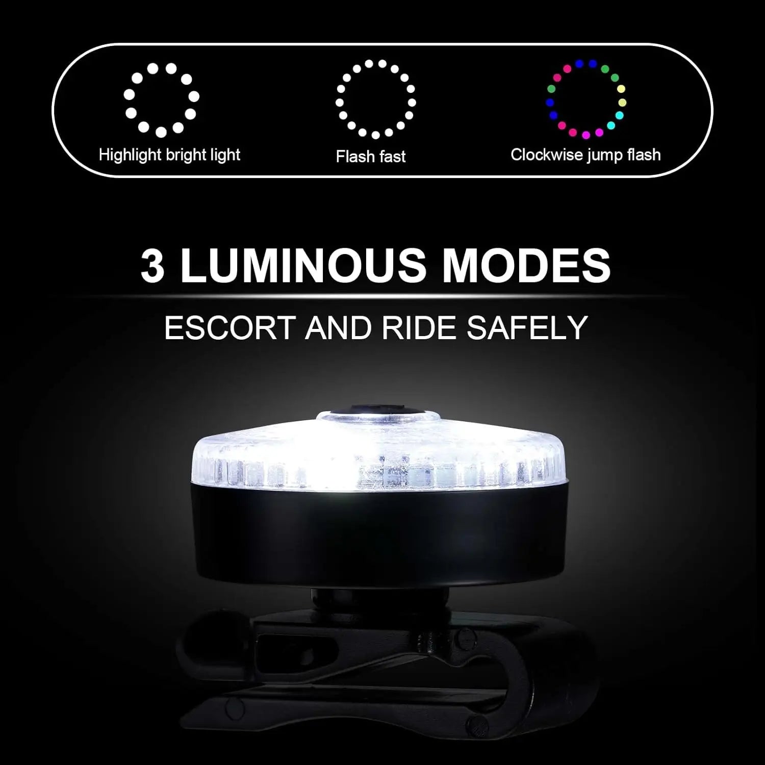 USB Rechargeable LED Pet Collar Pendant – Safety Light for Dogs & Cats, Night Walking Accessory