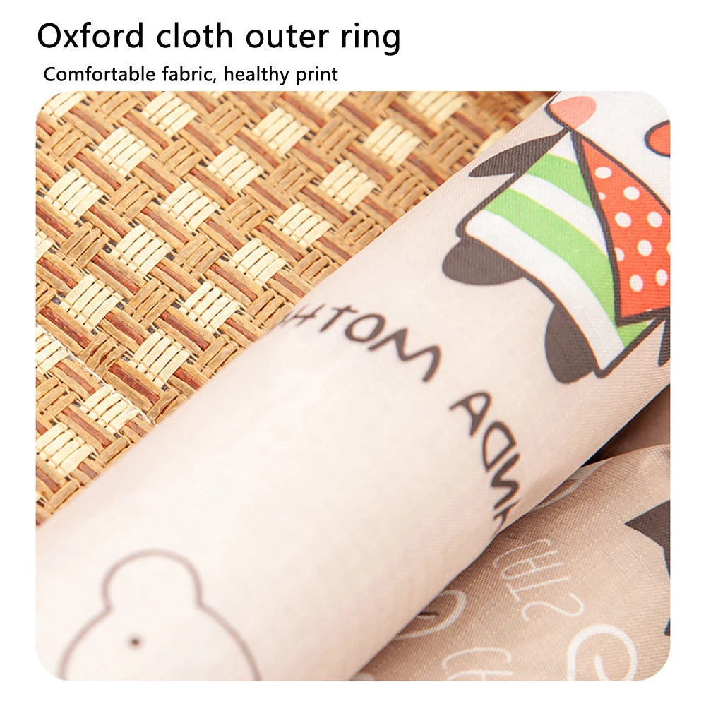 Pet Summer Cooling Mat – Breathable Moistureproof Rattan Dog & Cat Sofa Pad