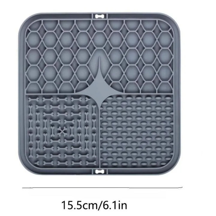Pet Licking Pad – Slow Feeder Silicone Bowl for Dogs & Cats