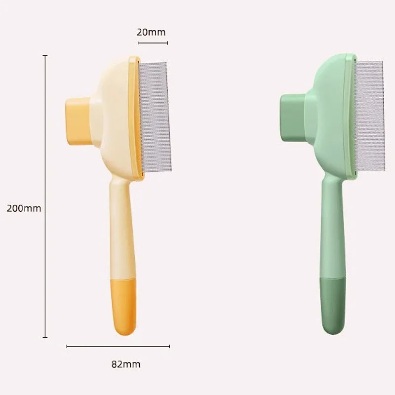 Self-Cleaning Pet Grooming Brush – Dog & Cat Hair Remover Comb with Massage Bristles