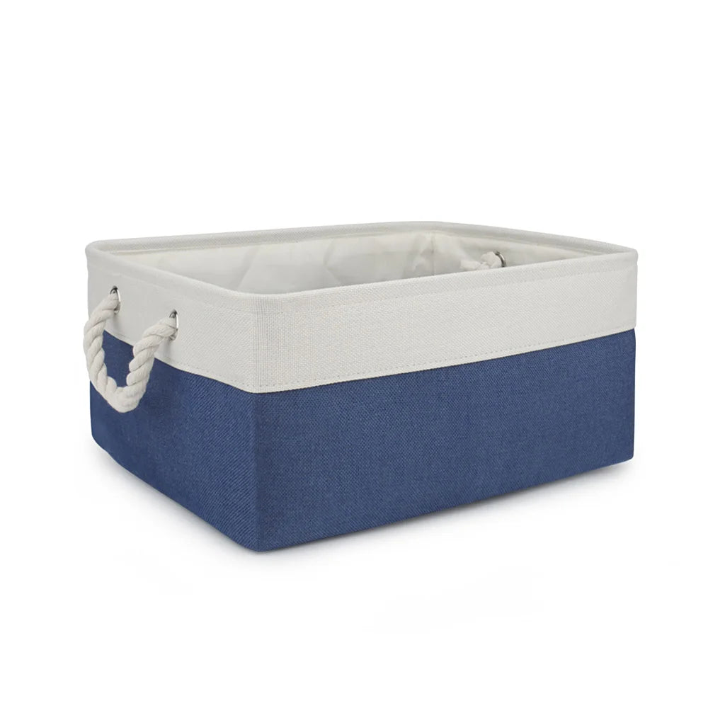 Dog Toy & Accessories Storage Basket – Organizer Bin for Pet Clothes, Leashes, Collars & Toys