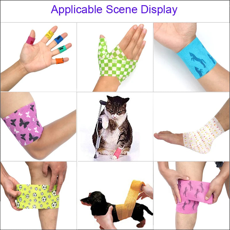 6PCS Pet Puppy Leg Wraps – Self-Adhesive Anti-Dirt Bandages for Dog Feet Protection During Outdoor Walks