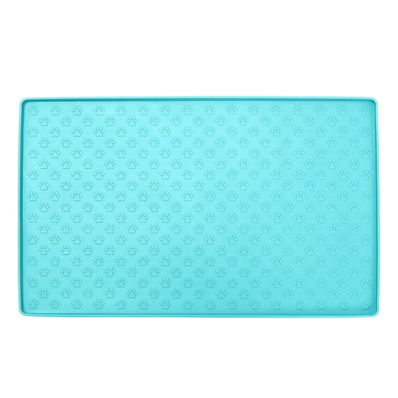 🐾 Silicone Waterproof Pet Feeding Mat – Non-Slip Food & Water Bowl Placemat for Cats & Dogs