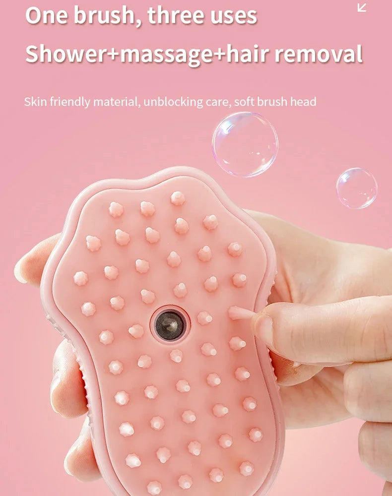 🧼 3-in-1 Pet Steam Brush – Electric Spray Grooming Comb for Cats & Dogs