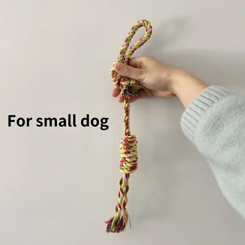 Durable Cotton Rope Dog Toy – Chew, Training & Dental Care 🐾🪢