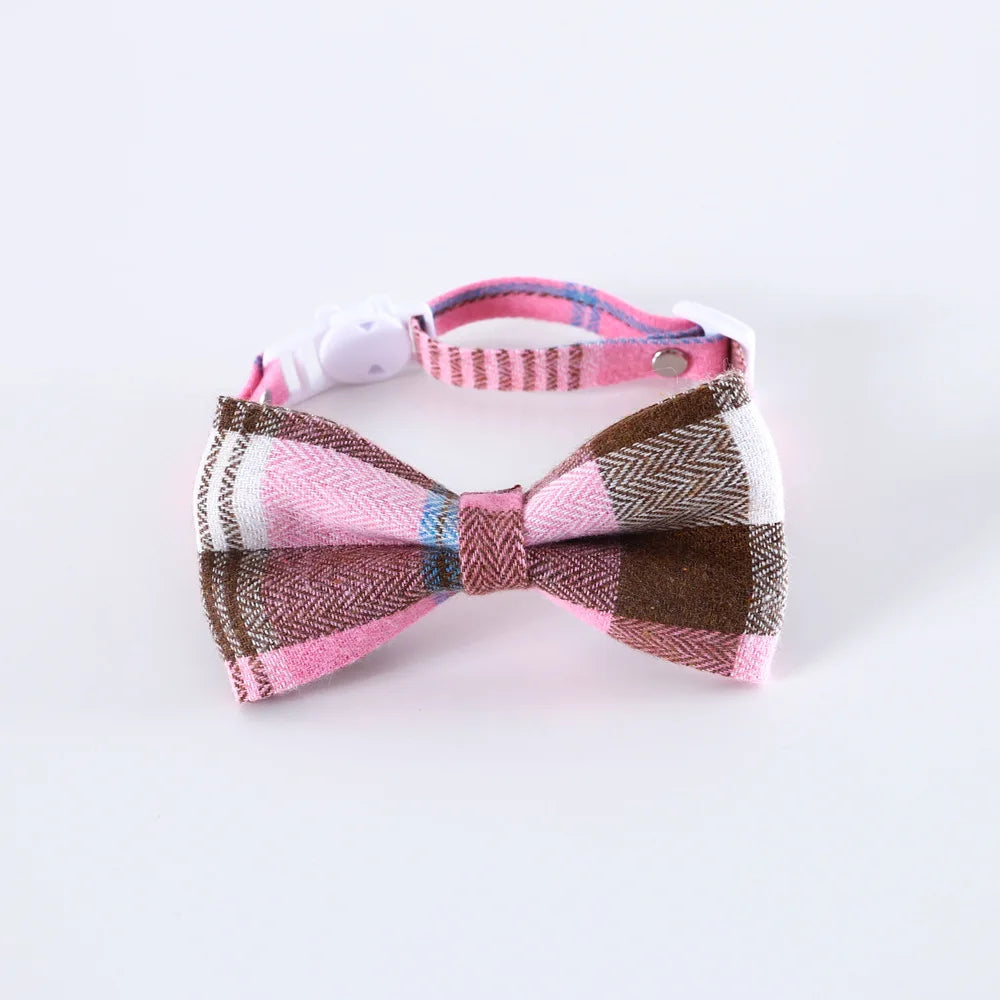 Adjustable Pet Bow Tie – Formal Breakaway Neck Tie Collar for Small Dogs & Cats