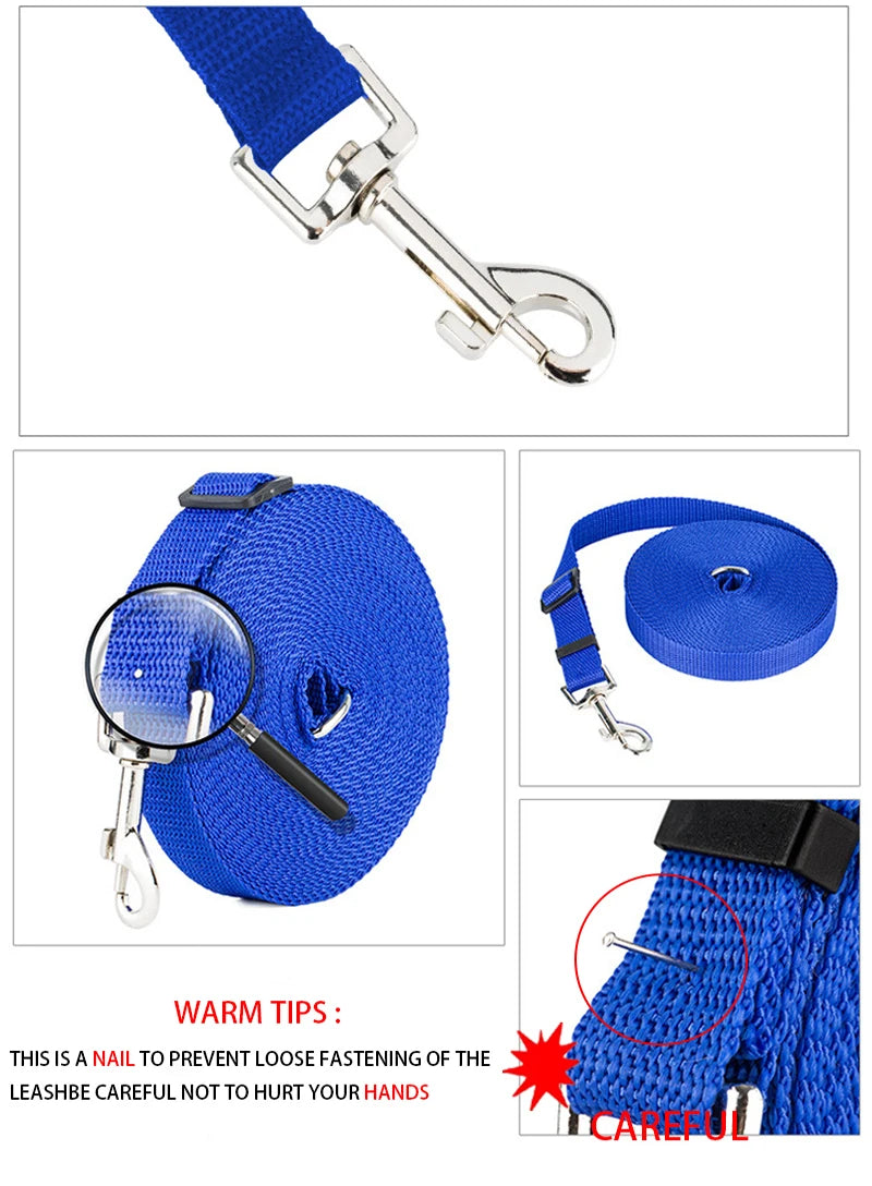 🐶 Nylon Dog Training Leash – Durable Walking & Traction Rope for Small & Large Dogs (1.5M–10M)