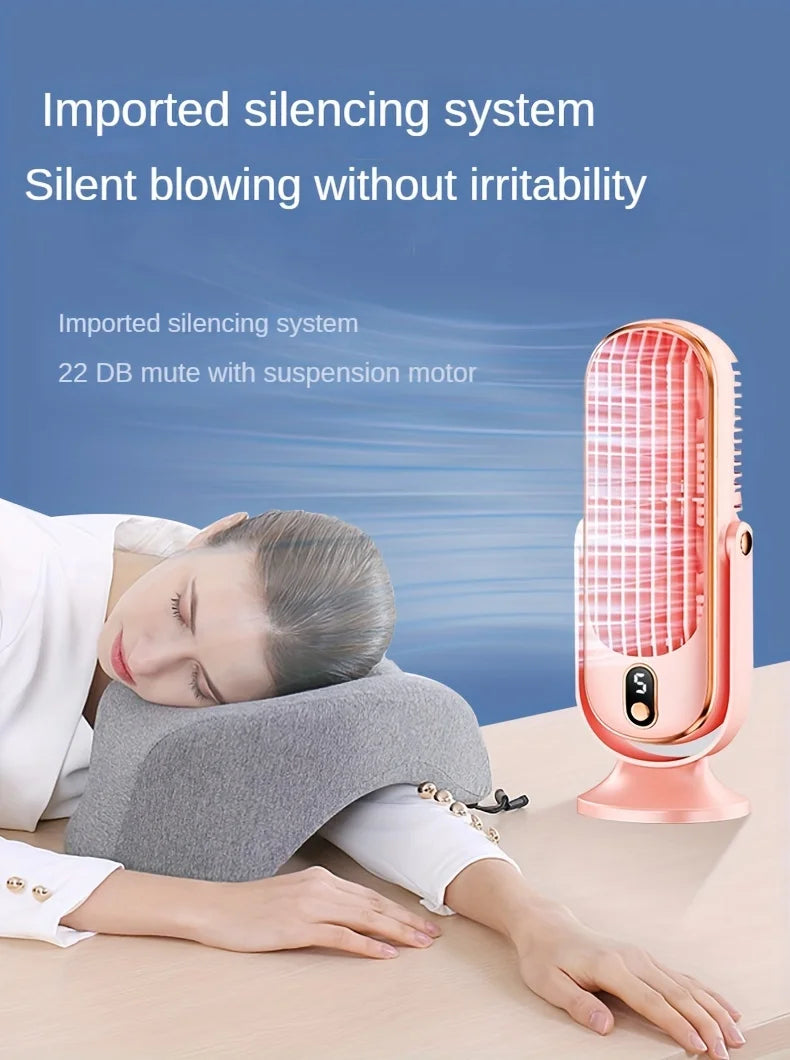 ❄️ 1PC Portable Air Conditioning Fan – 5-Speed Air Cooler with Large Battery, Dual Electric Motors, 720° Surround Cooling