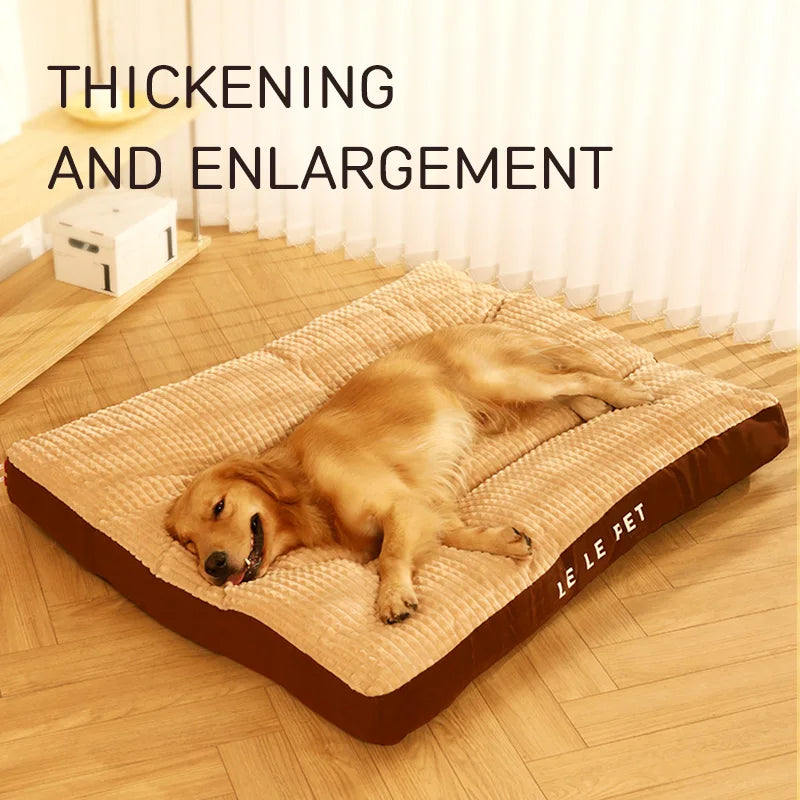 HOOPET Warm Dog Sleeping Bed – Soft Fleece Detachable Blanket Cushion for Small, Medium & Large Dogs