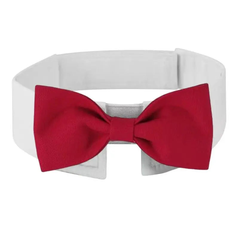 🎩 Sucado Adjustable Dog & Cat Formal Necktie – Tuxedo Bow Tie Collar for Weddings, Parties & Holidays 🐾💐