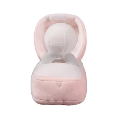Big Diamond & Ring Box Plush Dog Toy – Cute Creative Engagement Ring Set for Dogs & Puppies