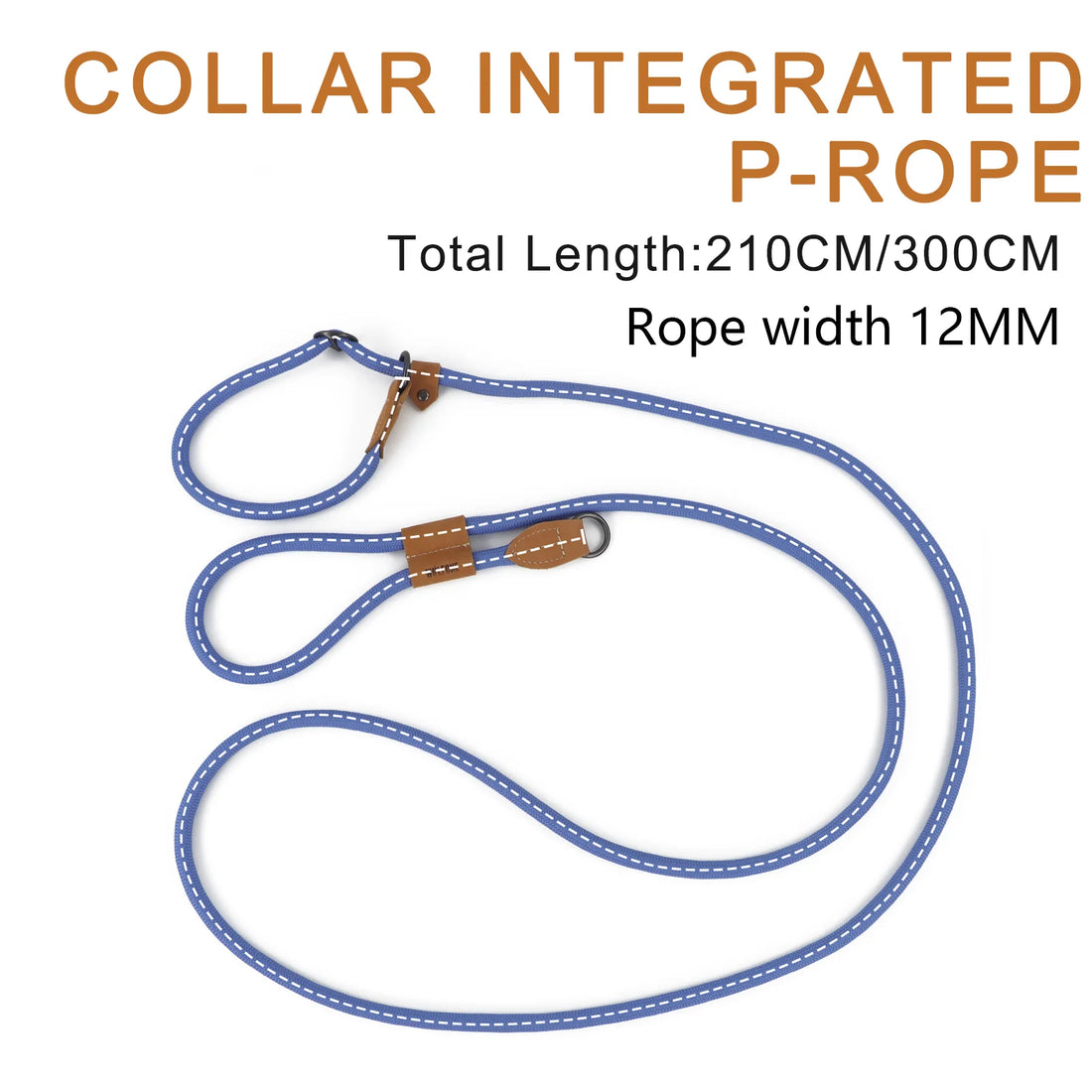 Adjustable Multi-Functional Dog Leash – Hands-free P-Chain Lead (2.1m/3m)