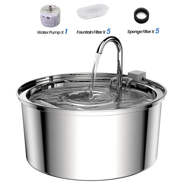 🐾 Replacement Filters for Stainless Steel Cat Water Fountain – Activated Carbon & Sponge Elements