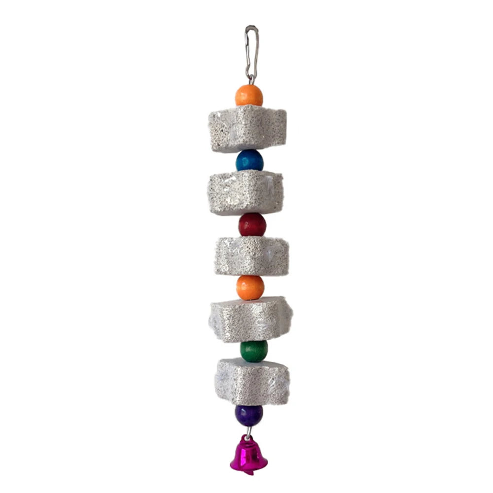 Volcanic Rock Chew Toy – Teeth Grinding Toy for Parrots & Hamsters