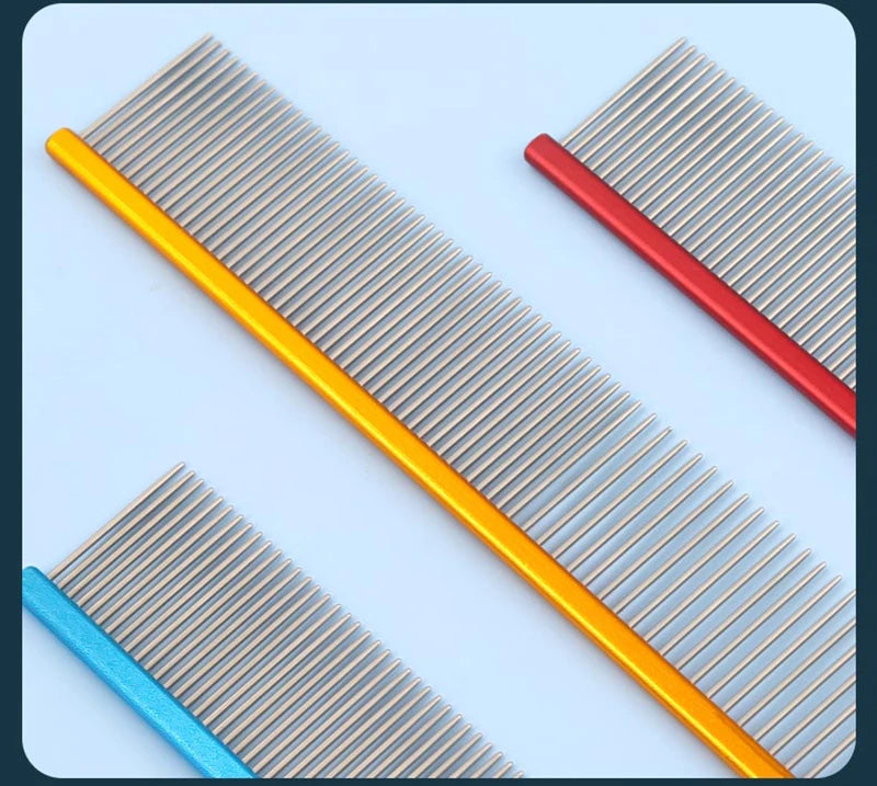 Light Aluminum Pet Grooming Comb – 6 Colors Available