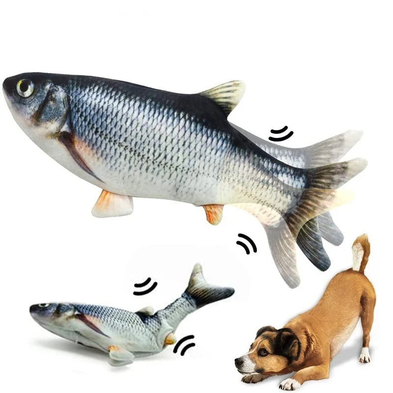 USB Floppy Fish Toy – Electric Chew Toy for Cats & Dogs