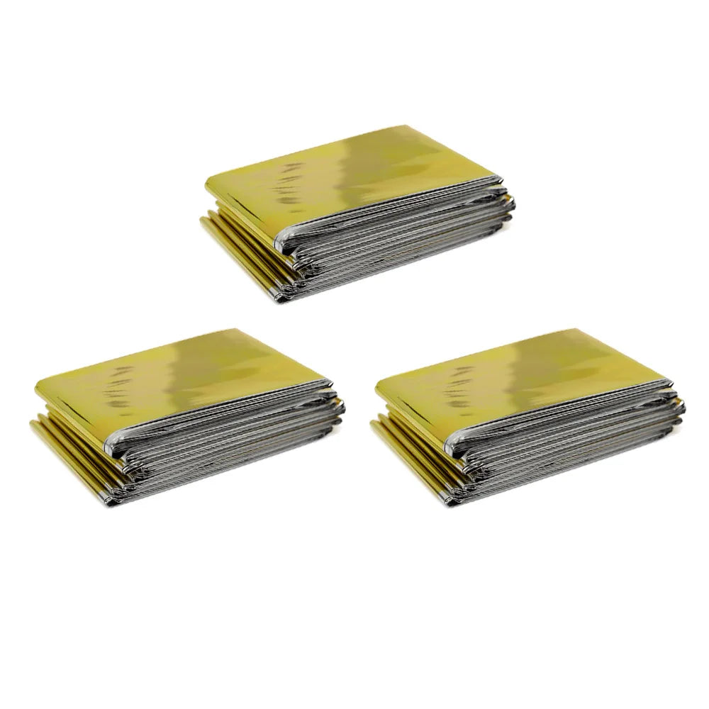 Emergency Thermal Blanket – Waterproof, Windproof Survival Rescue Blanket for Outdoor First Aid & Camping