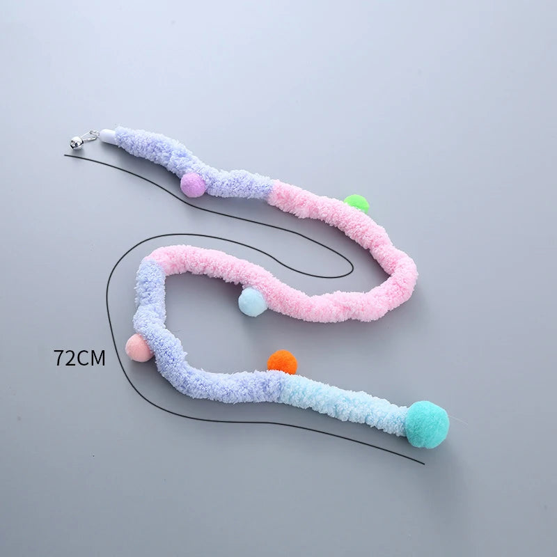 Plush Feather Bird Replacement Head for Cat Stick – Interactive Magic Wand with Bell