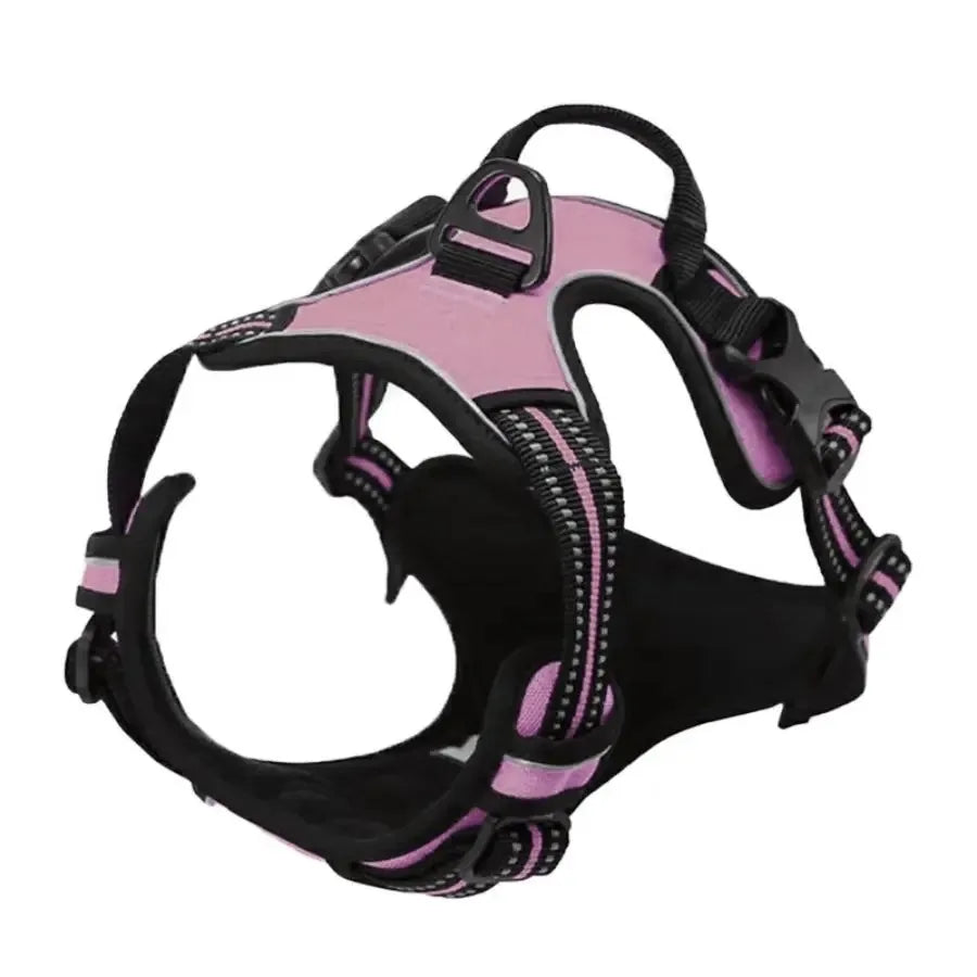 🐶 All-in-One Dog Collar, Harness & Leash Set – Leather Design for Small & Medium Dogs