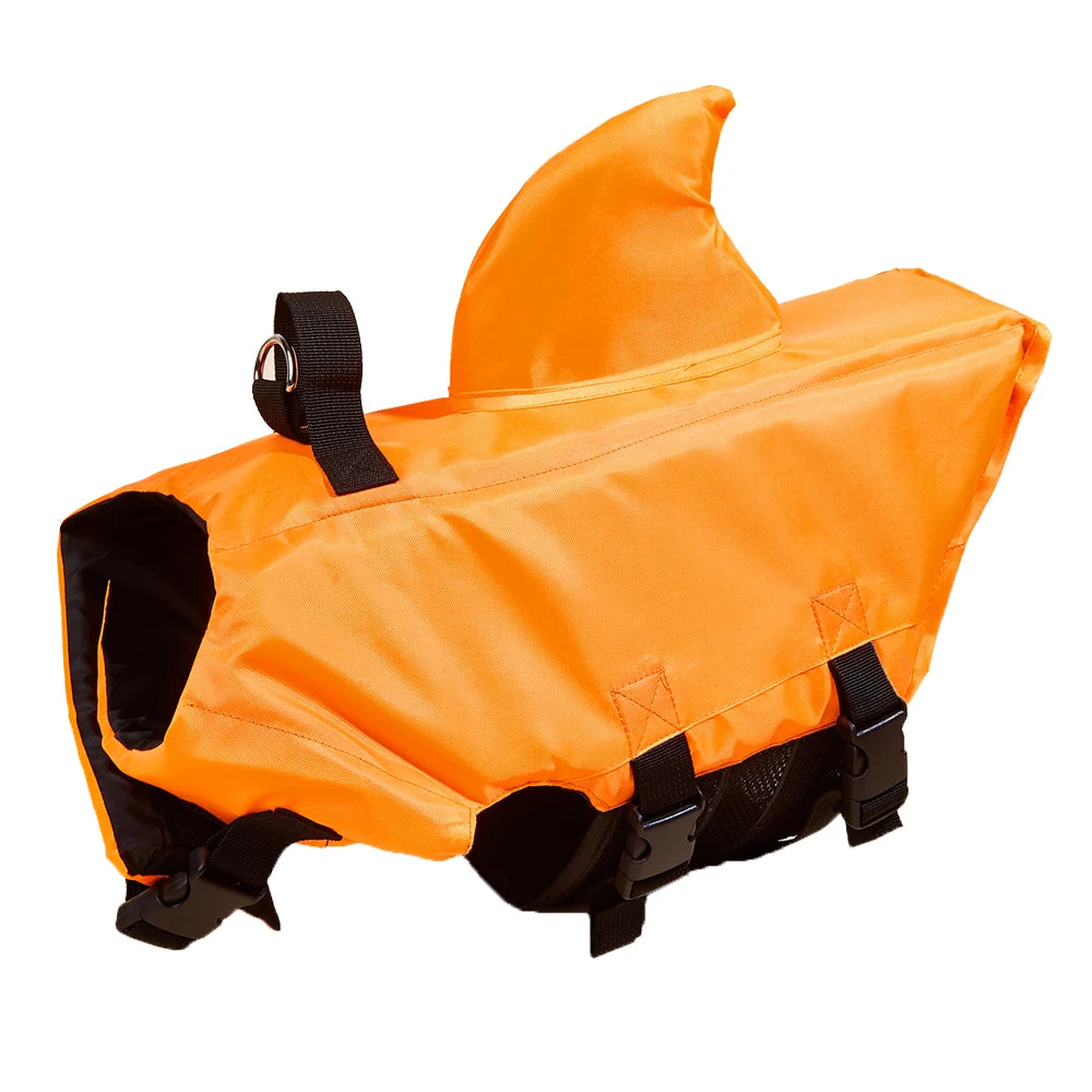 🦈 Shark Dog Life Jacket – Buoyant Safety Swim Vest with Handle for Small to Large Dogs