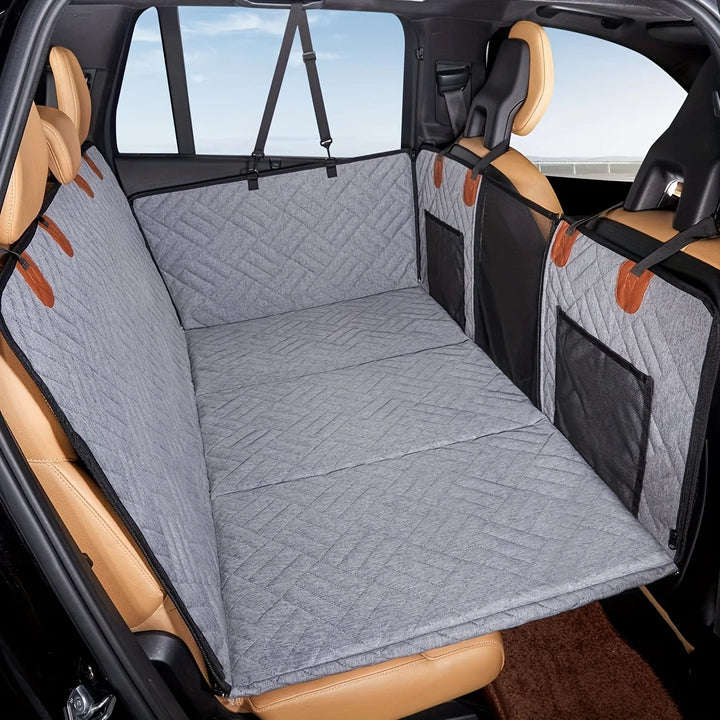Waterproof Dog Car Seat Cover – Nonslip Hammock-Style Back Seat Protector for Pets