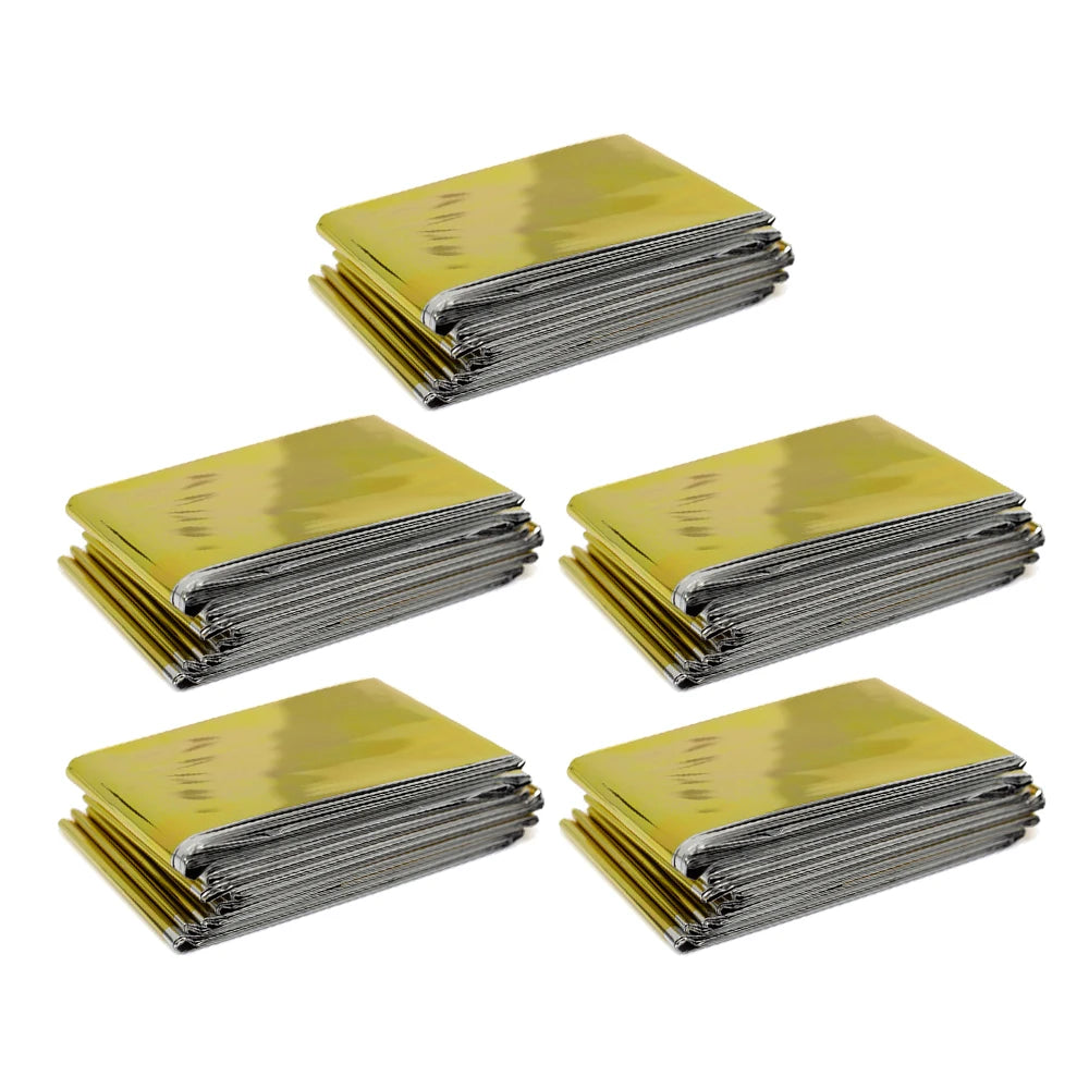 Emergency Thermal Blanket – Waterproof, Windproof Survival Rescue Blanket for Outdoor First Aid & Camping