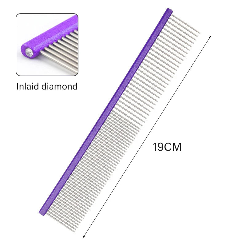 Light Aluminum Pet Grooming Comb – 6 Colors Available