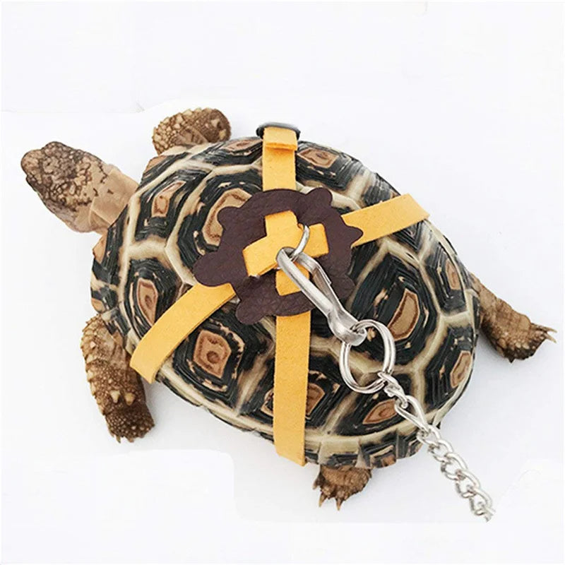 Adjustable Turtle Leash Harness – Outdoor Safety Traction Rope for Small Reptile Pets