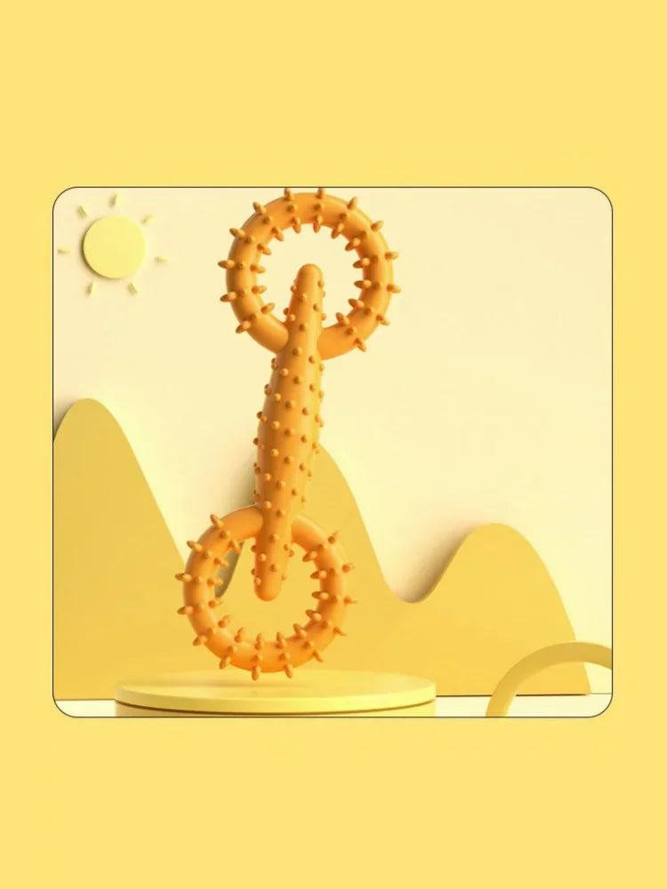 Indestructible Dog Pull Ring Toy – Interactive Chew Toy for Puppies, Teeth Cleaning & Boredom Relief