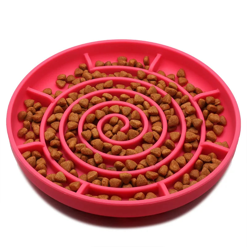 Slow Feeder Pet Bowl – Anti-Slip & Anti-Choking for Cats & Puppies 🐾🍽️