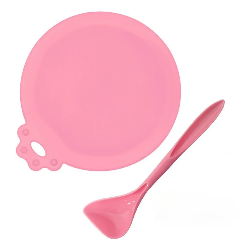 2pcs Reusable Pet Food Can Covers with Spoon – Silicone Lid Seal 🐾🥫