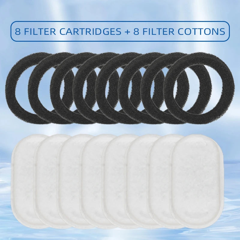 🐾 3.2L Stainless Steel Cat Drinking Fountain – 108oz Capacity with 4 Carbon & 4 Foam Filters