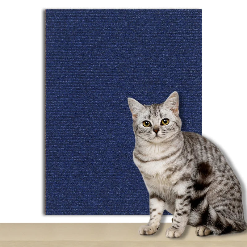 7 Colors Cat Scratcher Sofa Protector – Trimmable Self-Adhesive Carpet Scratch Pad for Cats, DIY Scratch Mat