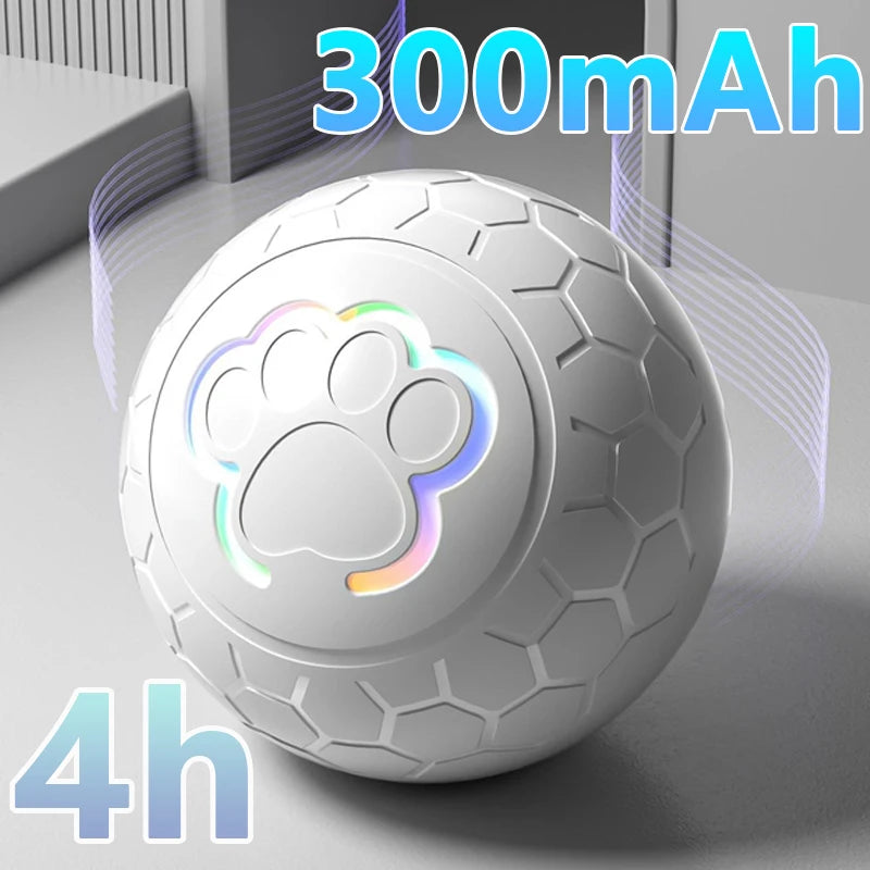 Smart Dog Toy Ball – USB Automatic Bouncing Rolling Ball with RGB Lights