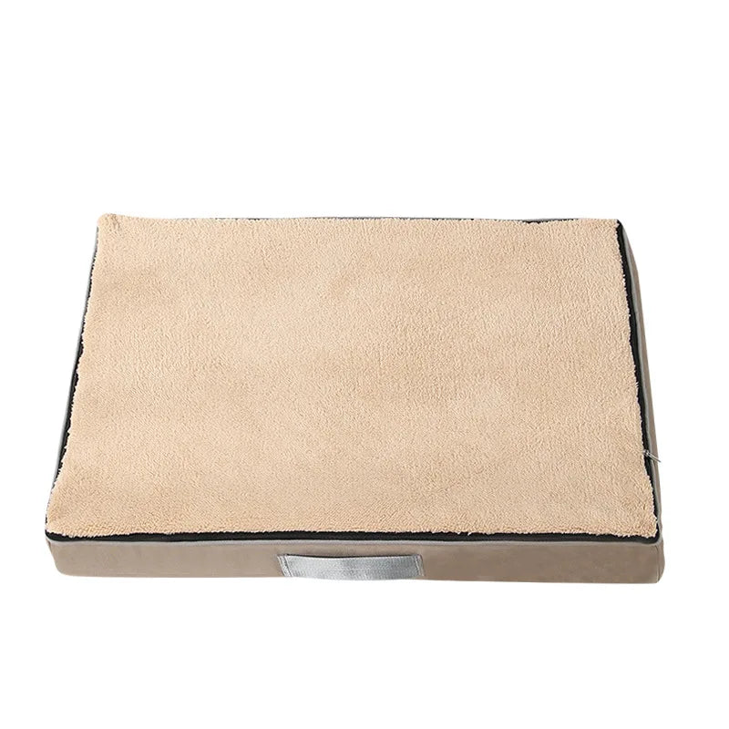 Large Elastic Sponge Dog Bed – All-Season Washable Pet Sofa Mat for Medium & Large Dogs, Cat Cushion Nest with Non-Slip Base