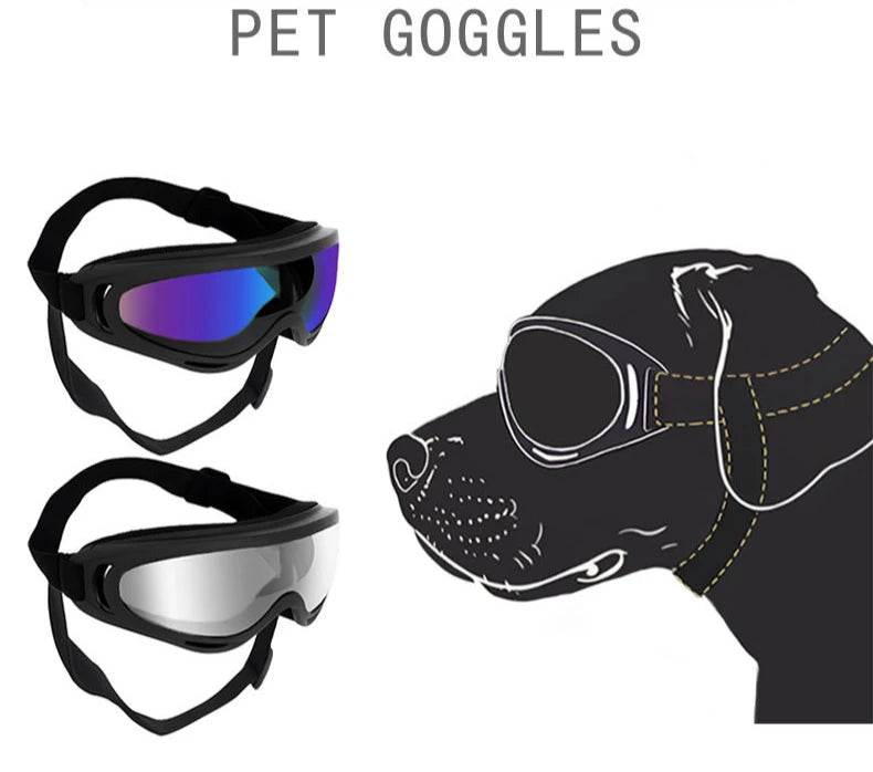 Dog Goggles – UV-Protective Windproof Sunglasses for Large Dogs