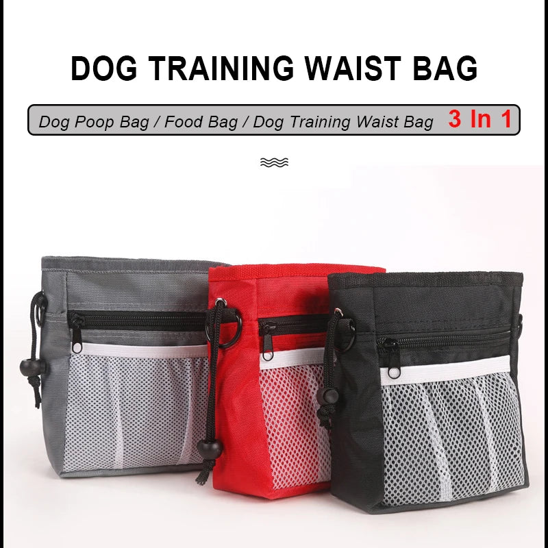 Portable Dog Training Waist Bag – Outdoor Pet Treat Pouch with Storage Pocket for Snacks, Bait & Rewards