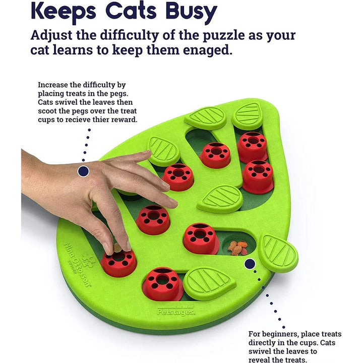 Rainy Day Puzzle & Play – Interactive Cat Treat Puzzle Toy with Scratch Board