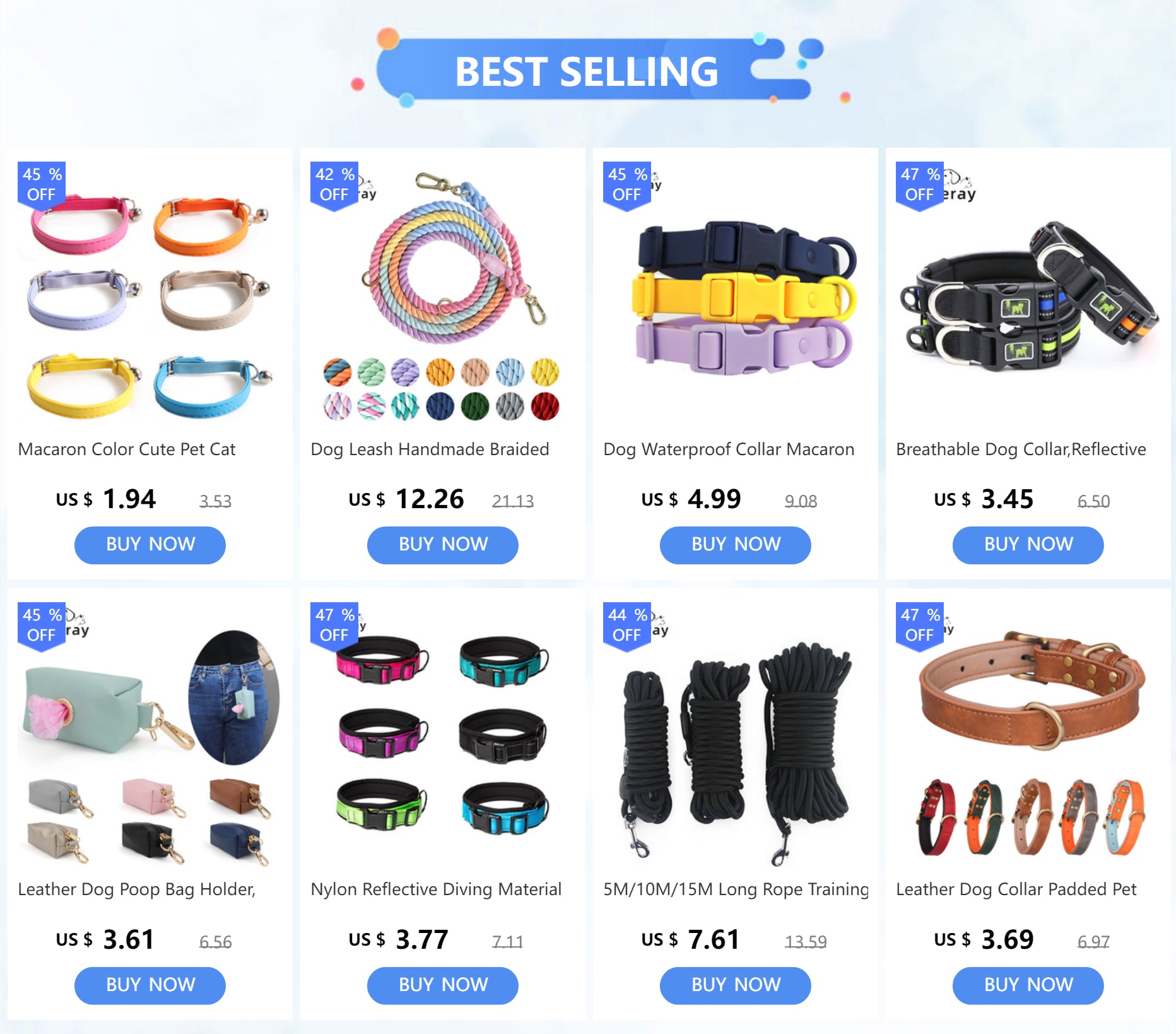 Stainless Steel Chain Martingale Collar – Reflective Pet Collar for Dogs