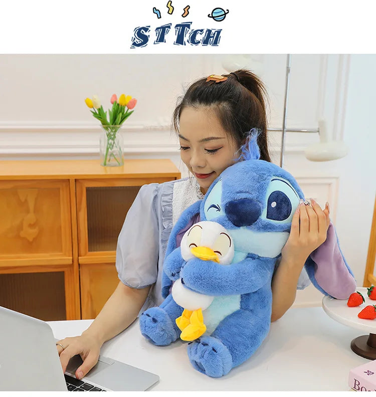 🧸 Disney Lilo & Stitch Plush Toy – Large 30cm-60cm Stuffed Cartoon Doll