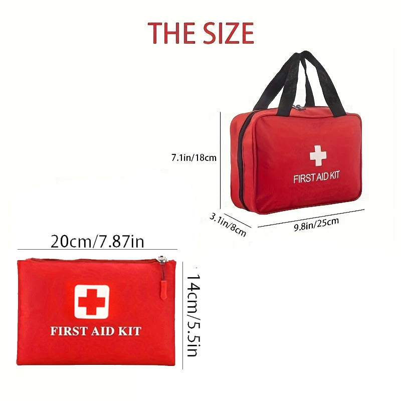 Multi-Purpose First Aid Kit – Portable Emergency Medical Kit for Hiking, Hunting, Camping & Travel (Small/Large Sizes)